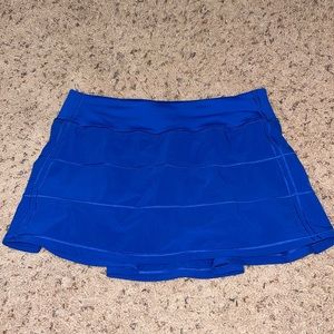 Lululemon Pace Rival Cerulean Blue Skirt